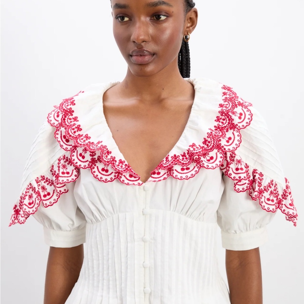 Caroline blouse - cherries